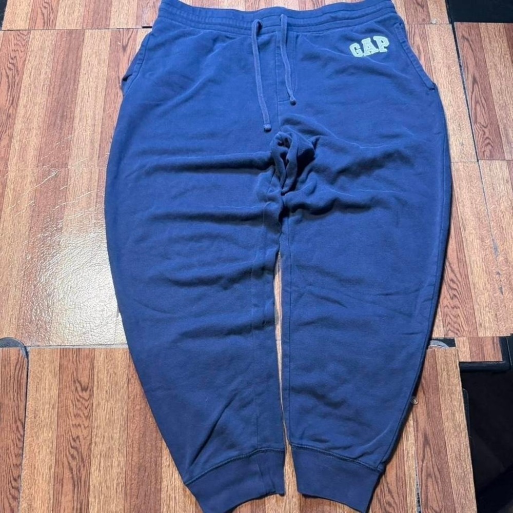 Gap Blue Fleece Retro Tech Sportswear Sweatpants Jogger XL